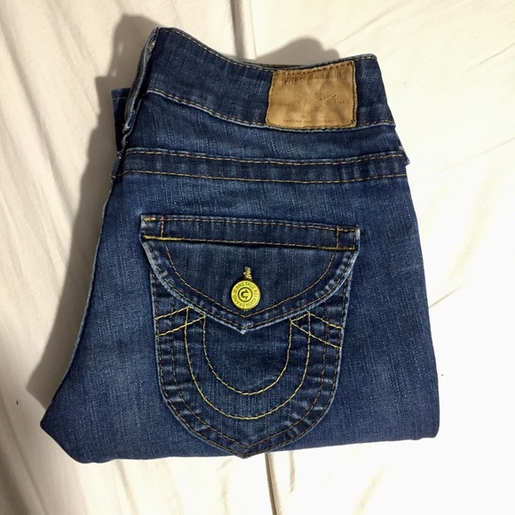 jeans with horseshoe logo